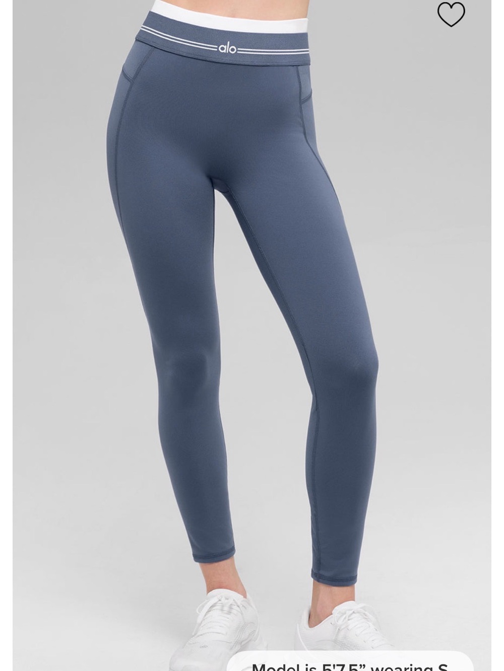 alo High-Rise Better Together Leggings with White Waistband